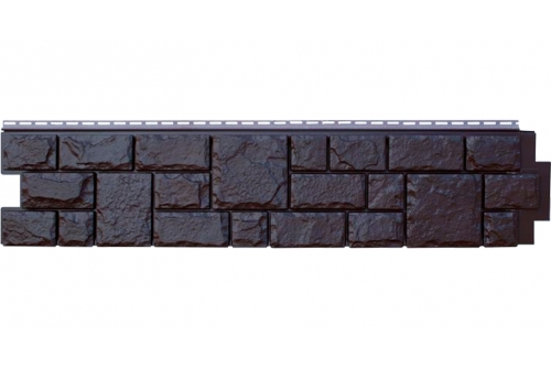 Панель фасадная Я-фасад Екатерининский камень Уголь 1,32 * 0,294 м