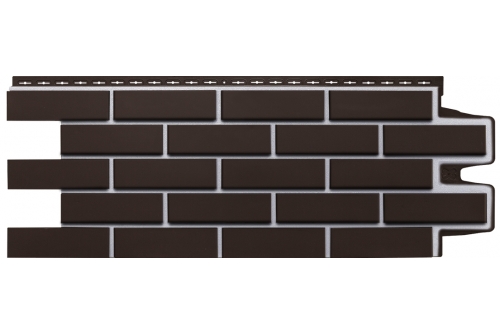 Панель фасадная GrandLine Клинкерный кирпич Премиум шоколад 0,968 * 0,39 м